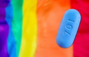 A picture of an antiretroviral pill, which gay men use to prevent the spread of HIV.