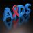 The word "AIDS," which is the last stage in the progression of HIV, is in 3D letters.